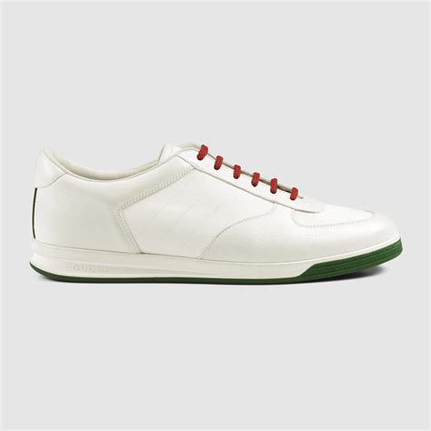 mens white gucci classic sneakers 9.5 1980's|Vintage 1980s GUCCI 1984 White Leather Lace up Tennis .